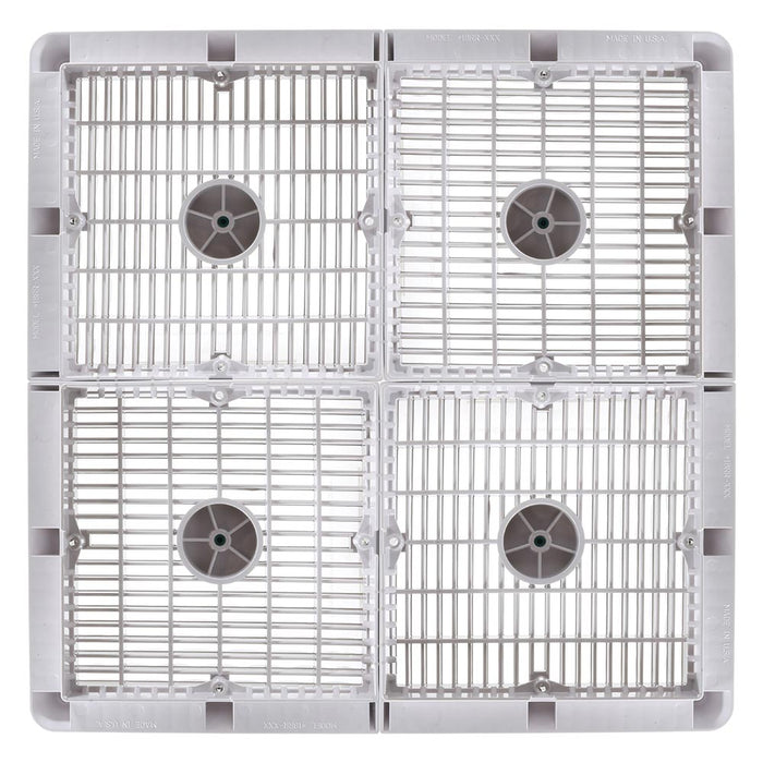 9 Inch Square Wave Anti-Entrapment Suction Outlet Covers (No Frames) - Pack of 4