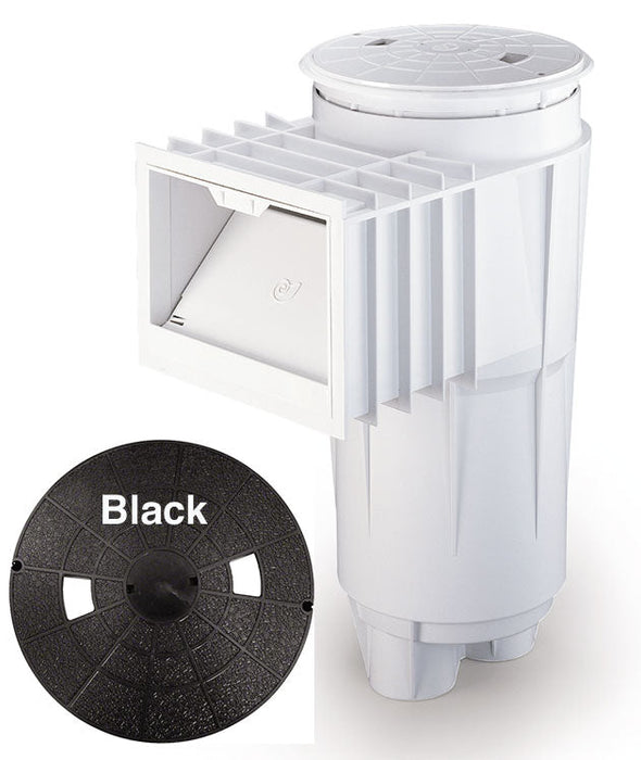 Bermuda 2 Inch Socket Concrete Skimmer Round Cover - ABS Black