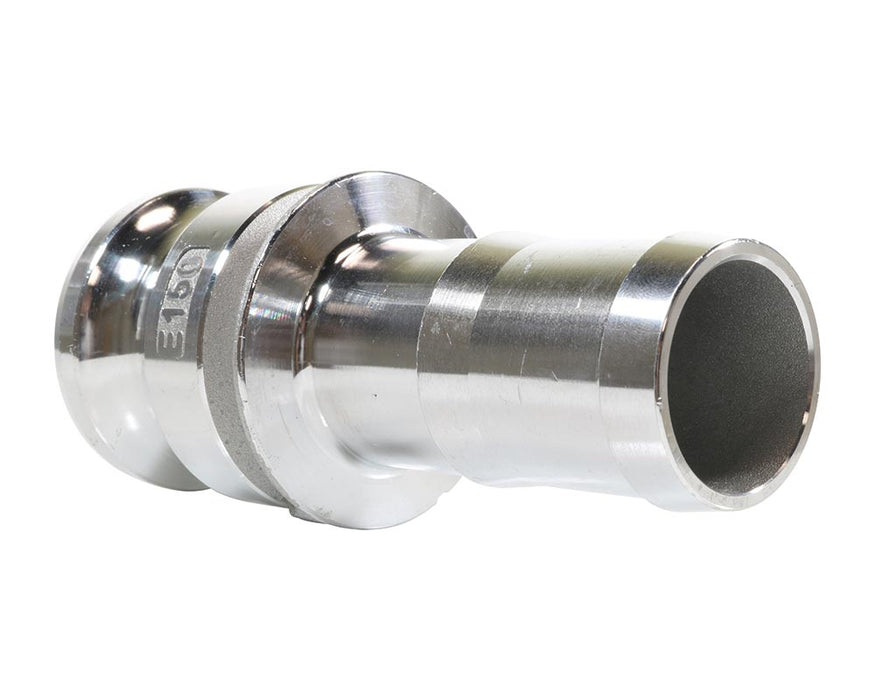 Aluminum Cam and Groove Male Adapter x Hose Shank - 1-1/2 Inch - Type E Adapter